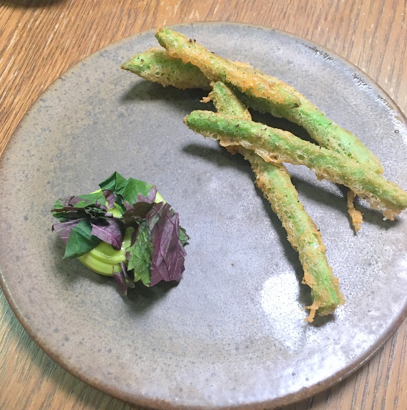 Pure-&-V-Beans with shiso in Nice, France
