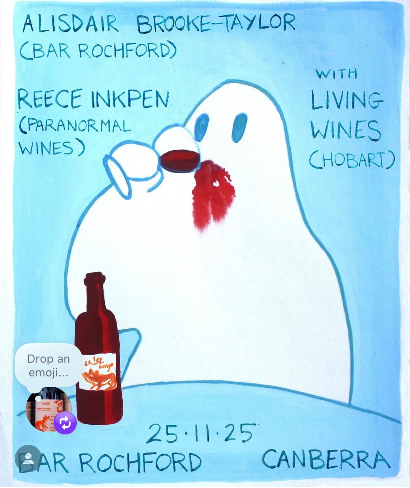 We are excited! A collaboration with @barrochford and @paranormalwines in Canberra on 25 November at @barrochford. 
More information on @barrochford’s Instagram account and bookings on their website. 
@reeceinkpen and @alisdairbt working together in the kitchen and @themaxwalker and  @bellair_official joining the @barrochford front of house team on the floor.
What a way to round out the year!